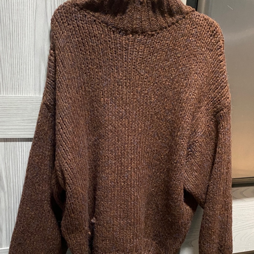 Cozy Brown Turtleneck Sweater